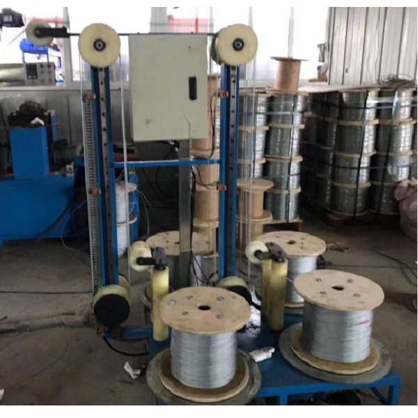 4 PIECE PER TIME WIRE ROPE CUTTING AND FLOWER AND WELDING MACHINE