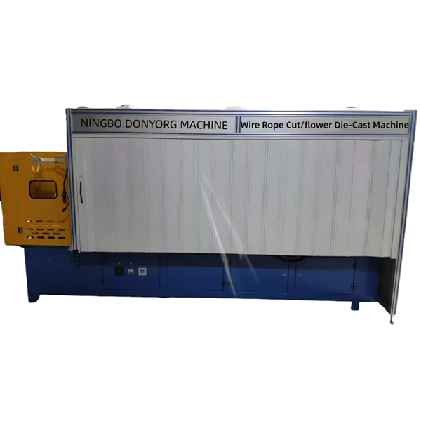 WIRE ROPE CUTTING&WELDING END FLOWER AND DIE-CASTING TOGETHER MACHINE