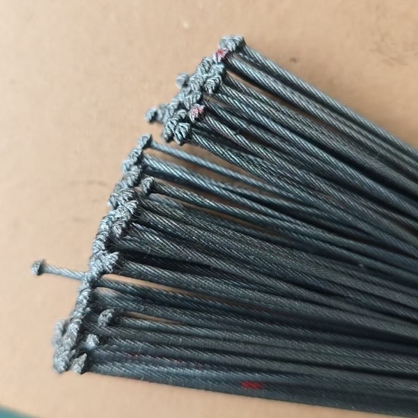 STEEL WIRE ROPE CUT/MELT AND MAKE END FLOWER MACHINE